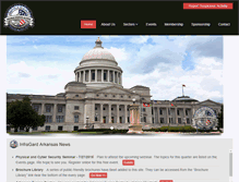 Tablet Screenshot of infragardarkansas.org